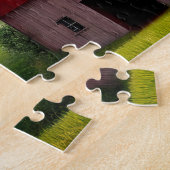 Malerische Ahornbäume im rustikalen Blätter Puzzle (Seite)