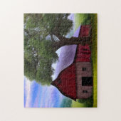 Malerische Ahornbäume im rustikalen Blätter Puzzle (Vertikal)