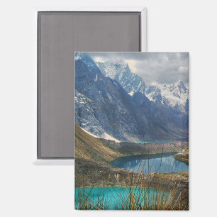 Malerische Alpen-Gebirgs-Foto Magnet