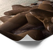 Malerische Amalfiküste, Italien Stadt am Meer Poster (Ecke)