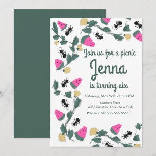 Malerische Ameisen-Picknick-Käfer-Geburtstag