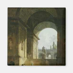 Malerische Ansicht der Hauptstadt Magnet