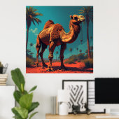 Malerische Arabische Wüste für Wohndekoration & Ge Poster (Heimbüro)