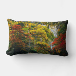 Malerische Aussicht auf Fall Hagoromo Falls Hokkai Lendenkissen