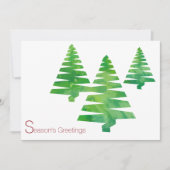 Malerische Bäume Weihnachten Weihnachten Wasserfar (Vorderseite)