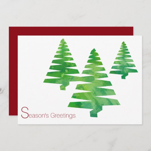 Malerische Bäume Weihnachten Weihnachten Wasserfar (Vorne/Hinten)