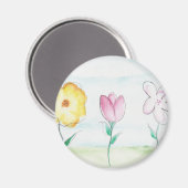 Malerische Blume Art Magnet (Vorderseite/Rückseite)