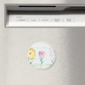 Malerische Blume Art Magnet (In Situ (Geschirrspüler))