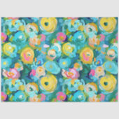 Malerische Blume Kunst Farben Sommer Blumenspass Seidenpapier (Vorderseite)