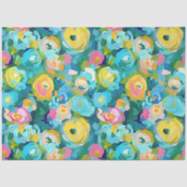 Malerische Blume Kunst Farben Sommer Blumenspass Seidenpapier