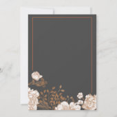 Malerische Blütezeit in Schatten von Pfirsich und Einladung (Rückseite)