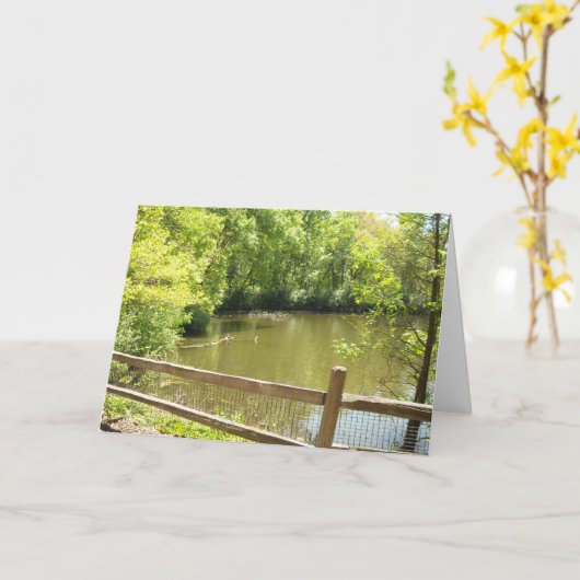 malerische Brücke Karte (Gelbe Blume)