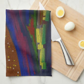 Malerische Bunte Landschaft Küchenhandtuch Geschirrtuch (Viertel Falte)