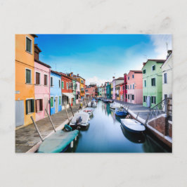 Malerische Burano Insel Venedig Italien Postkarte