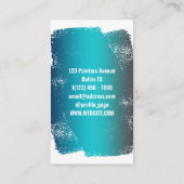 Malerische Dienste Gradienten Wand gemalt Visitenkarte (Rückseite)