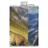 Malerische Dolomiten Südtirol Italien Flachmann (Rückseite)