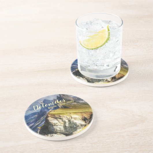 Malerische Dolomiten Südtirol Italien Getränkeuntersetzer (Seite)