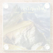 Malerische Dolomiten Südtirol Italien Glasuntersetzer (Rückseite)