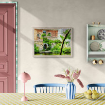 Malerische englische Hütte am Wasser