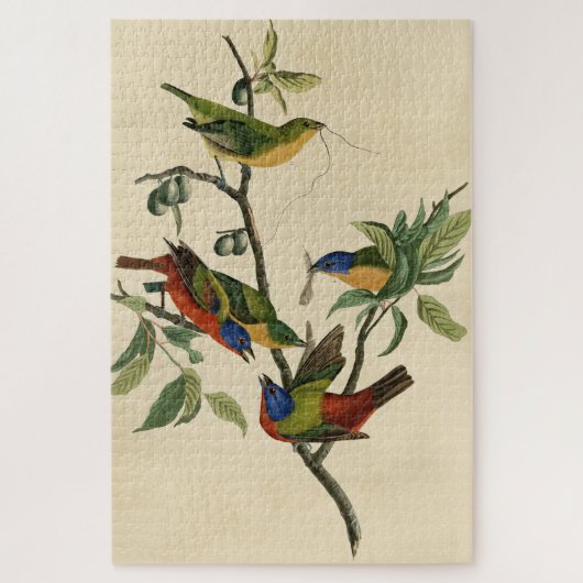 Malerische Finch (Jagd) Audubons Vögel von Amerika Puzzle (Vertikal)