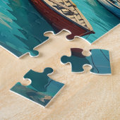 Malerische Fischerbucht Puzzle (Seite)