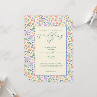 Malerische Folklorekunst Einladung