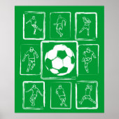 Malerische Fußballkenntnisse motivierend Poster (Vorne)