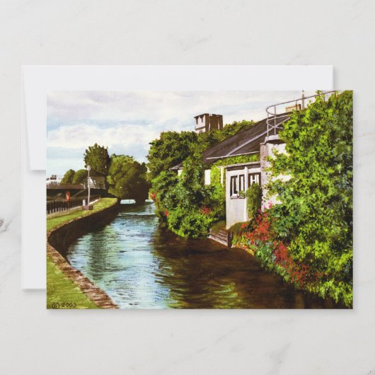 Malerische Galway City Irland Canal View (Vorderseite)