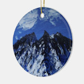 Malerische Gebirgskunst Keramik Ornament (Links)