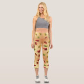 Malerische Herbstblätter Capri Leggings (Vorderseite)