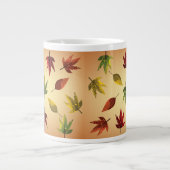 Malerische Herbstblätter Jumbo-Tasse (Vorderseite)