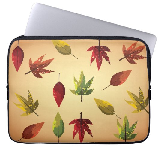 Malerische Herbstblätter Laptopschutzhülle (Vorderseite)