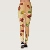 Malerische Herbstblätter Leggings (Rückseite)