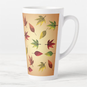 Malerische Herbstblätter Milchtasse