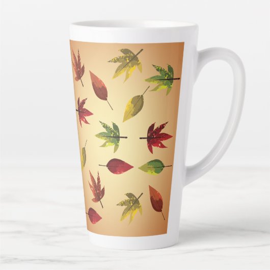 Malerische Herbstblätter Milchtasse (Rechts)