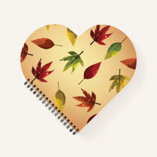 Malerische Herbstblätter Notizblock