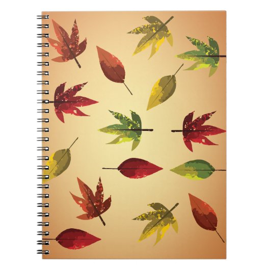 Malerische Herbstblätter Notizblock (Vorderseite)