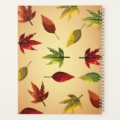 Malerische Herbstblätter Planer (Rückseite)