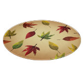 Malerische Herbstblätter Schneidebrett (Ecke)