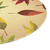 Malerische Herbstblätter Schneidebrett (Ecke)