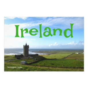 Malerische Irland Doonagore Burg Wandposter Fotodruck