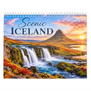 Malerische isländische Landschaften Kalender