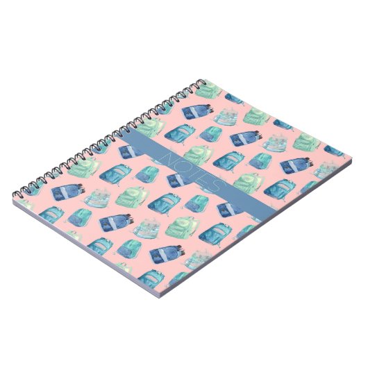 MALERISCHE KLASSE BLAUE AQUA PINK JARS NOTEBOOK NOTIZBLOCK (Linke Seite)