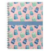 MALERISCHE KLASSE BLAUE AQUA PINK JARS NOTEBOOK NOTIZBLOCK (Vorderseite)