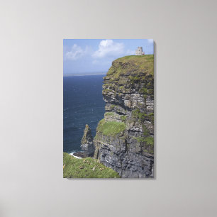 Malerische Klippen von Moher und O'Briens Turm Leinwanddruck