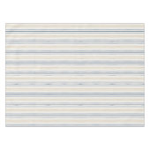 Malerische Küstenblaue- und Sand-Pinstripemuster Tischdecke (Vorderseite (Horizontal))