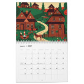 Malerische ländliche Landschaft Kalender (Mär 2027)