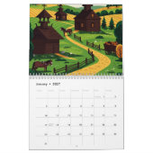 Malerische ländliche Landschaft Kalender (Jan 2027)