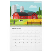 Malerische ländliche Landschaft Kalender (Feb 2027)