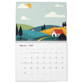 Malerische ländliche Landschaft Kalender (Feb 2027)
